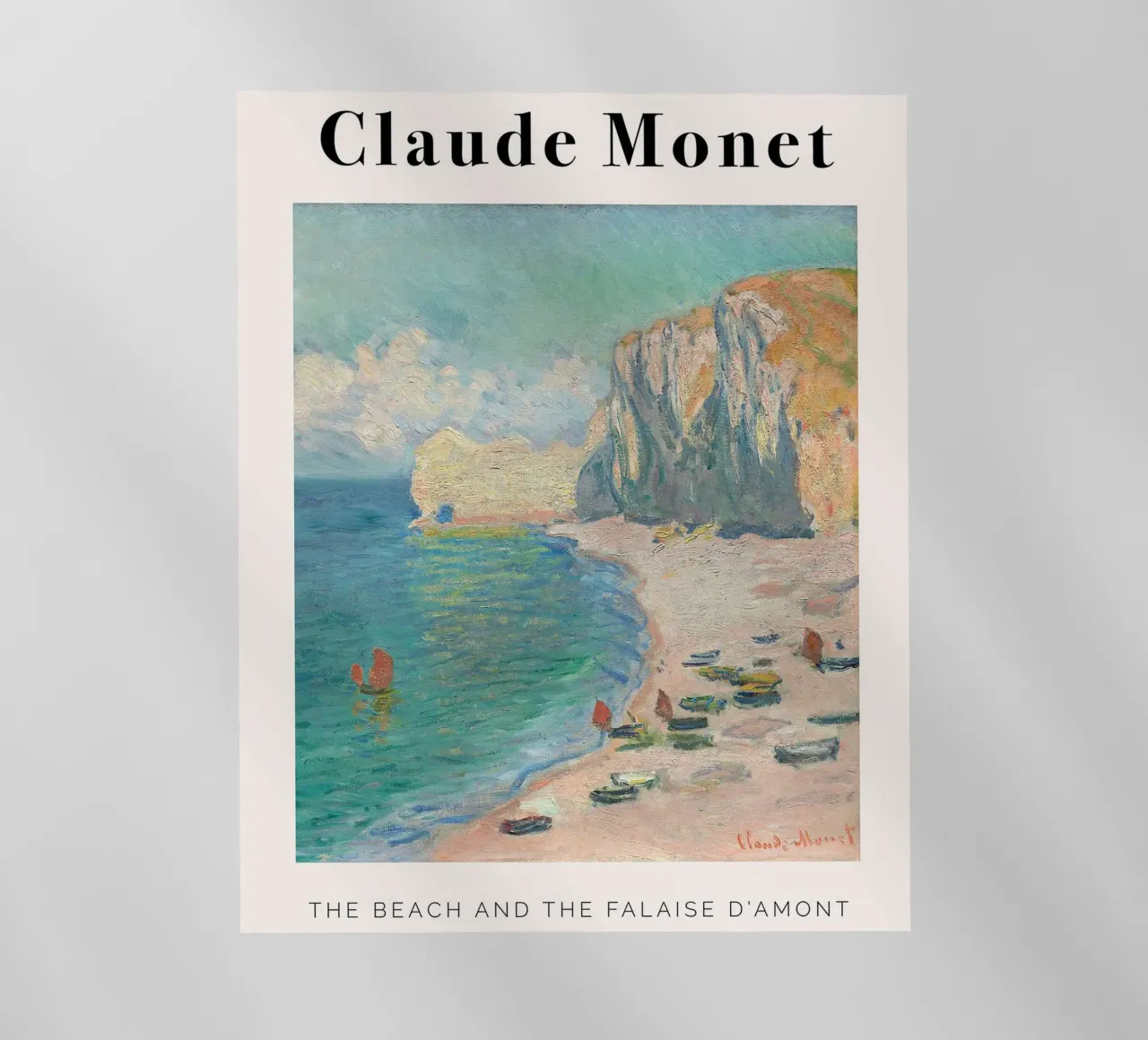 Claude Monet - Beach pellicola backlit da Trending Art Company