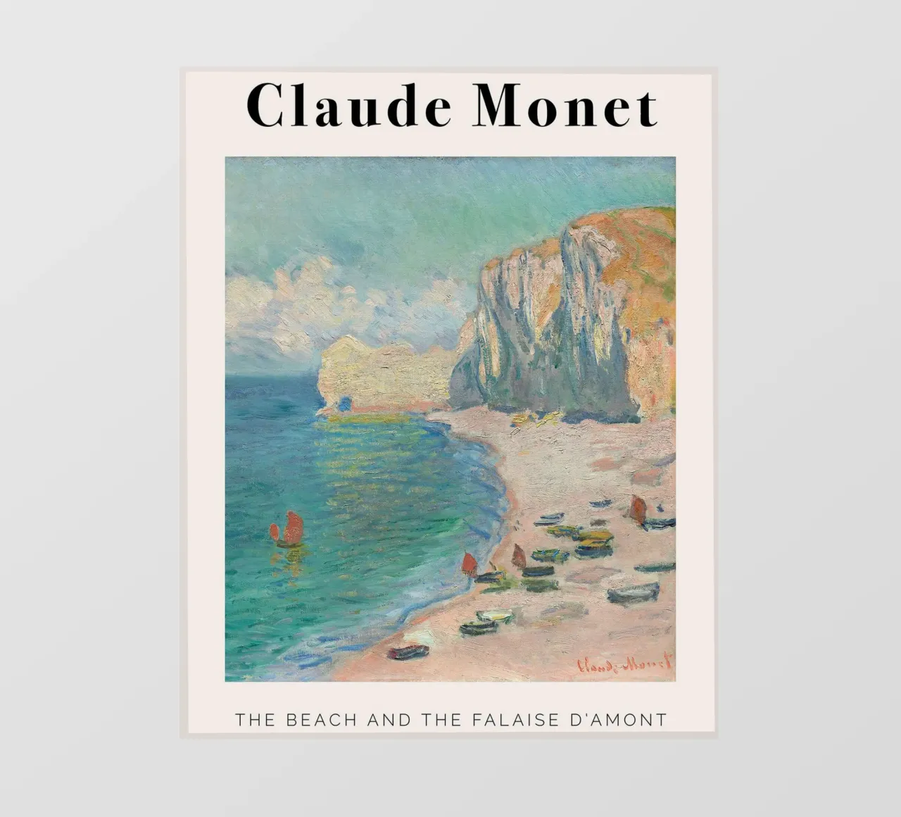 Claude Monet - Beach pellicola backlit da Trending Art Company