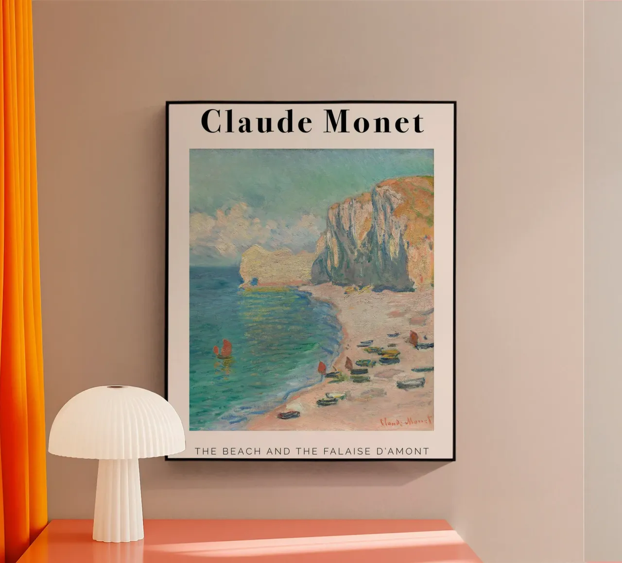 Claude Monet - Beach plexiglass da Trending Art Company