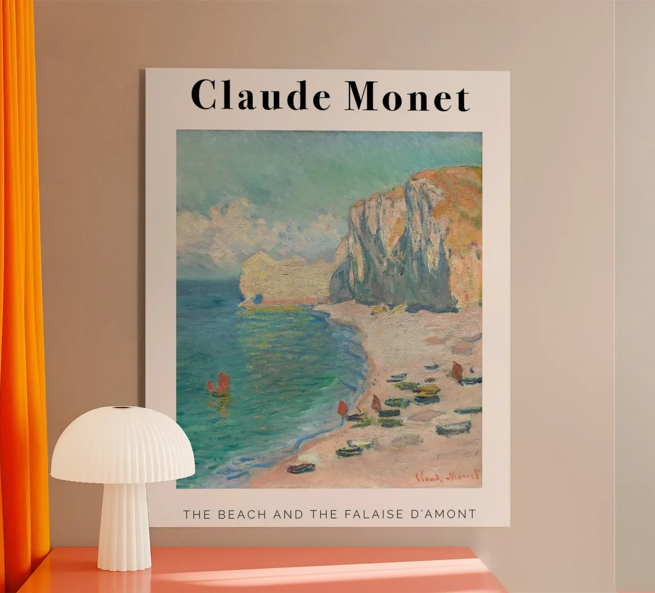 Claude Monet - Beach plexiglass da Trending Art Company