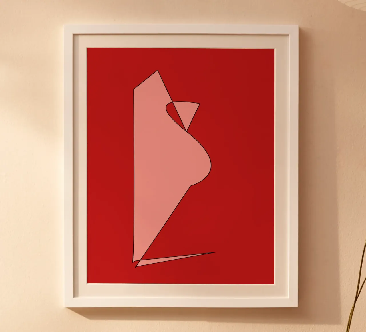 Abstract1307 Poster mit Kunststoffrahmen von WALLART-Peter Lorenz