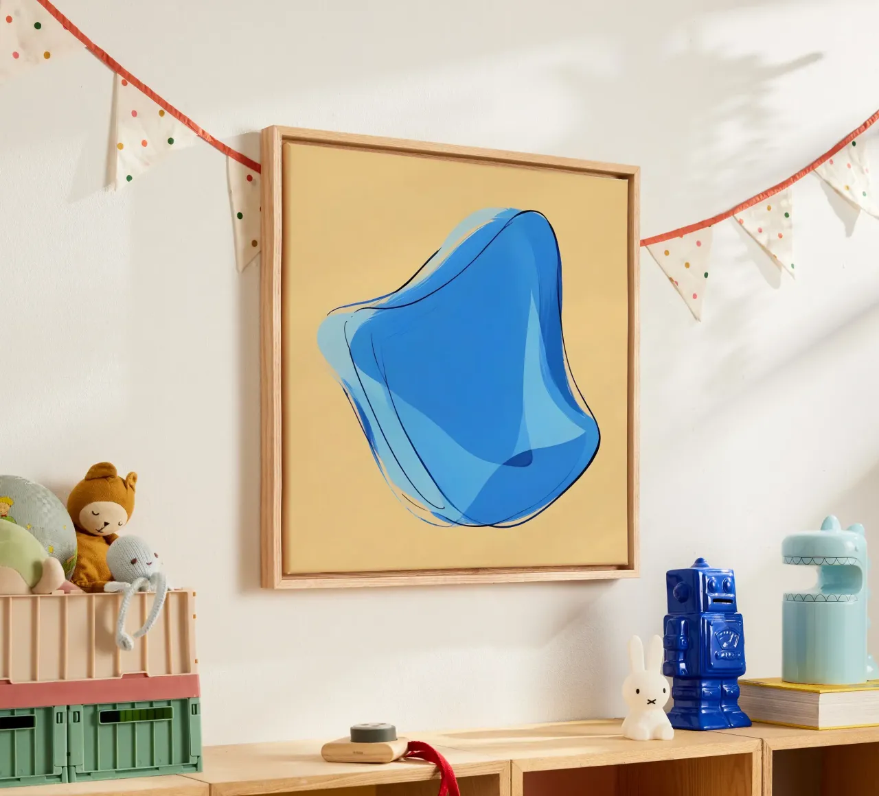Abstract1210 tela con Cornice a cassetta da WALLART-Peter Lorenz