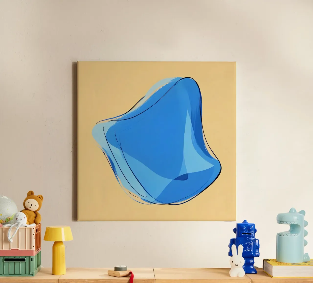 Abstract1210 tela con Cornice a cassetta da WALLART-Peter Lorenz