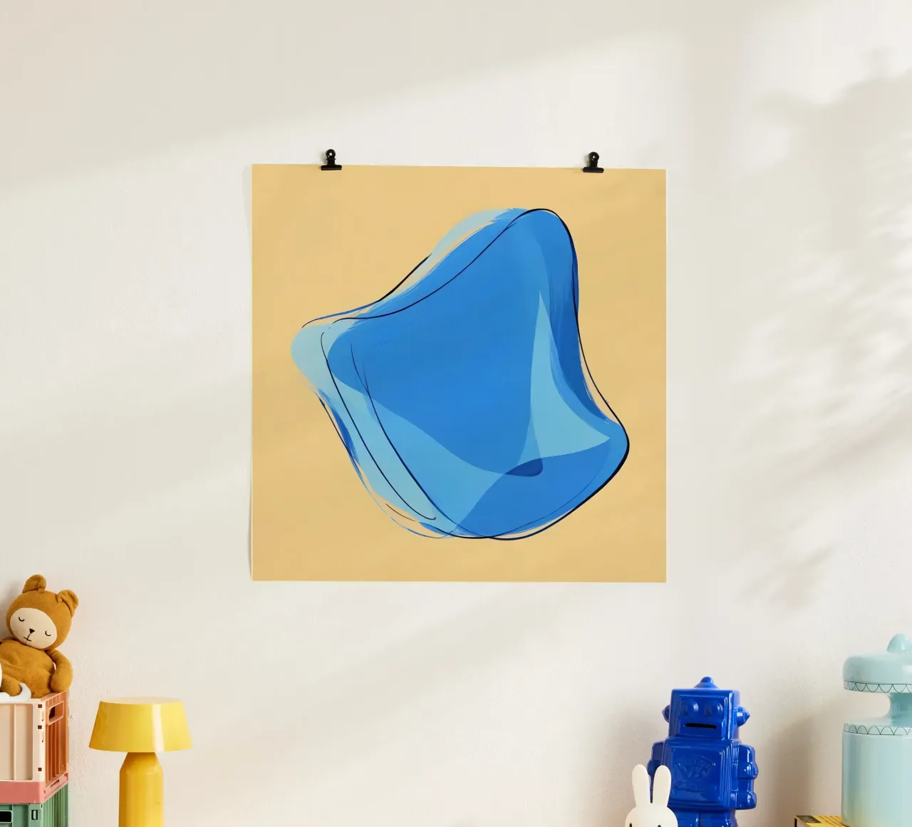 Abstract1210 poster con telaio in alluminio da WALLART-Peter Lorenz