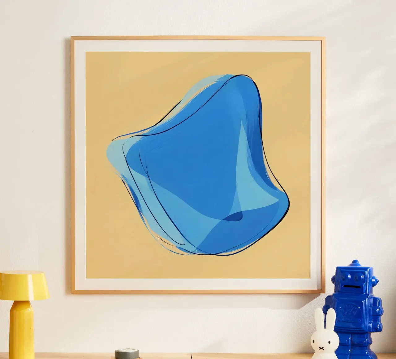 Abstract1210 poster con telaio in alluminio da WALLART-Peter Lorenz