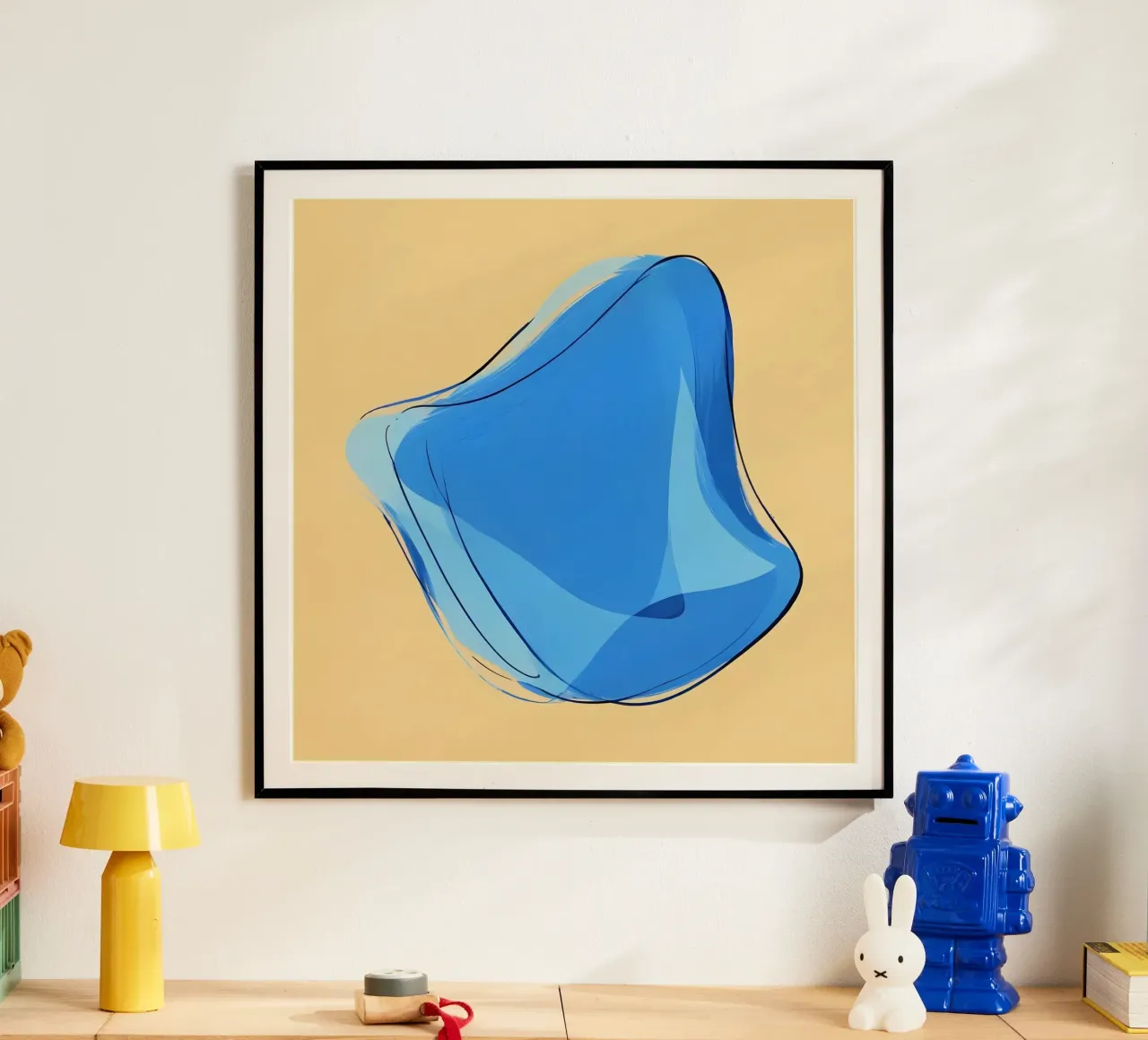 Abstract1210 poster con telaio in alluminio da WALLART-Peter Lorenz