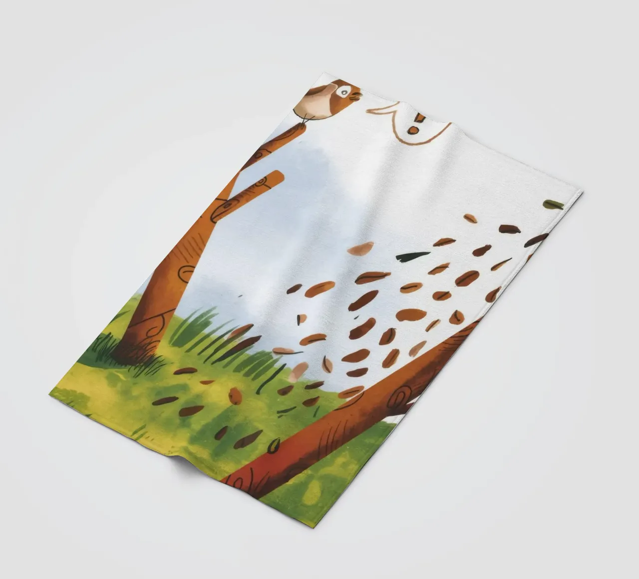 Golden Autumn Serenade fleece blanket by Timeless Huse