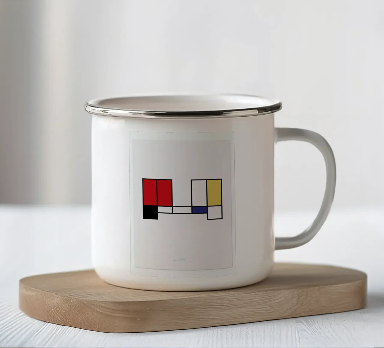 Artists 2 taza de esmalte de Marcin Plonka