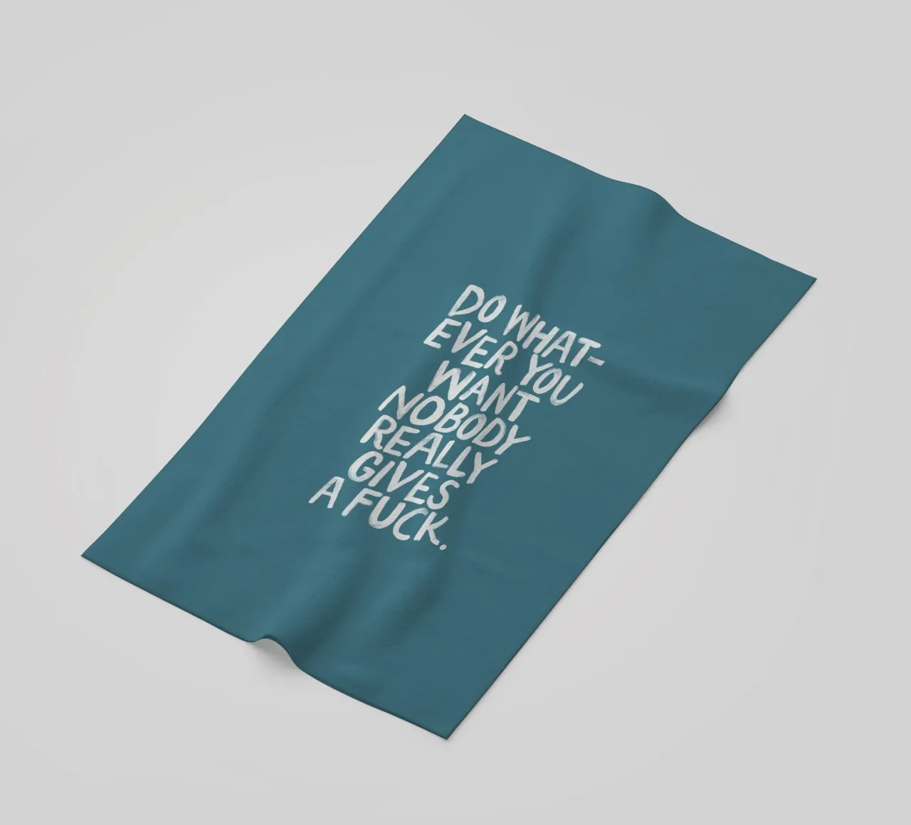 Fai quello che vuoi, a nessuno frega un cazzo del design sassarese telo mare da THE MOTIVATED TYPE