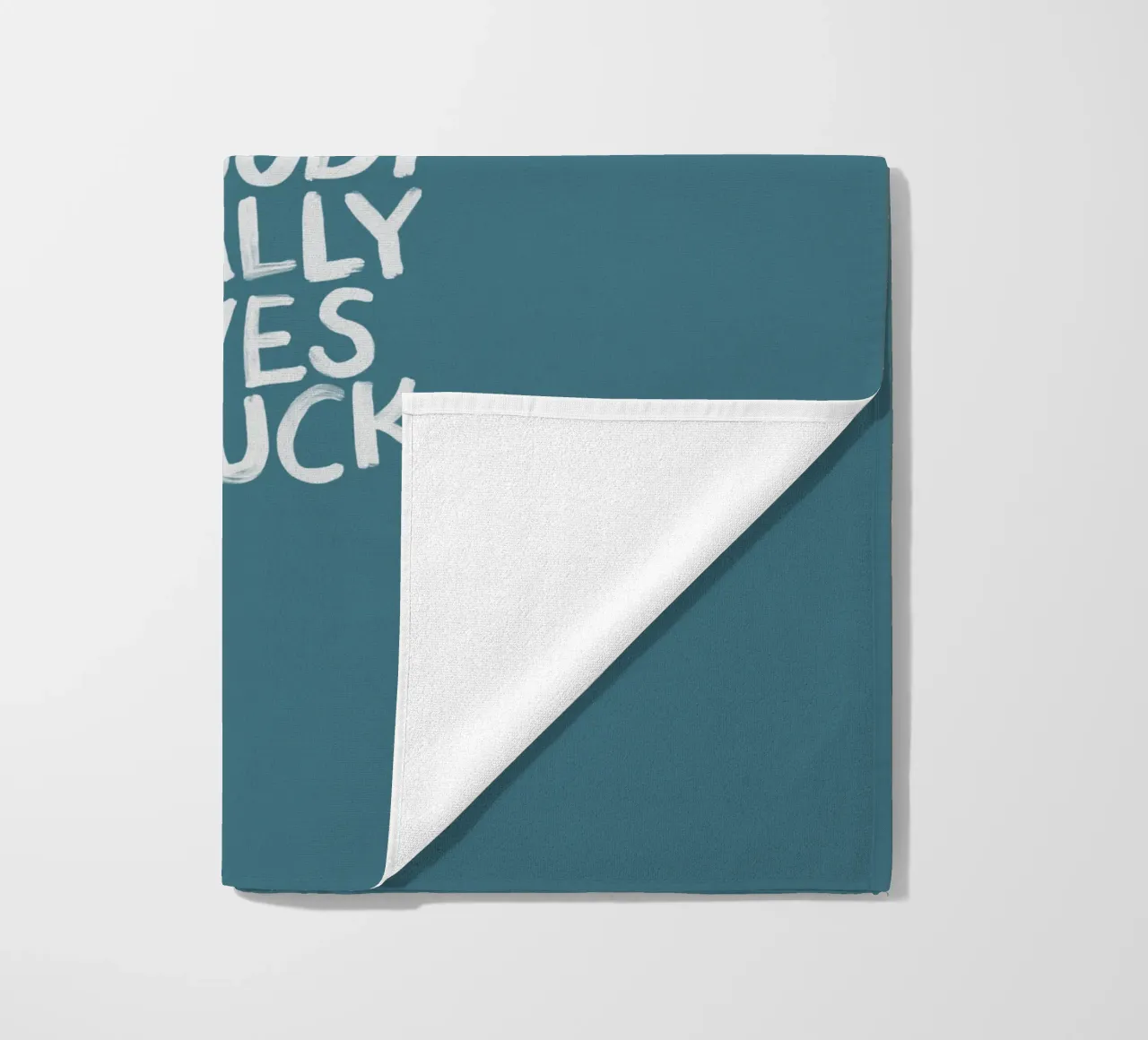 Fai quello che vuoi, a nessuno frega un cazzo del design sassarese telo mare da THE MOTIVATED TYPE