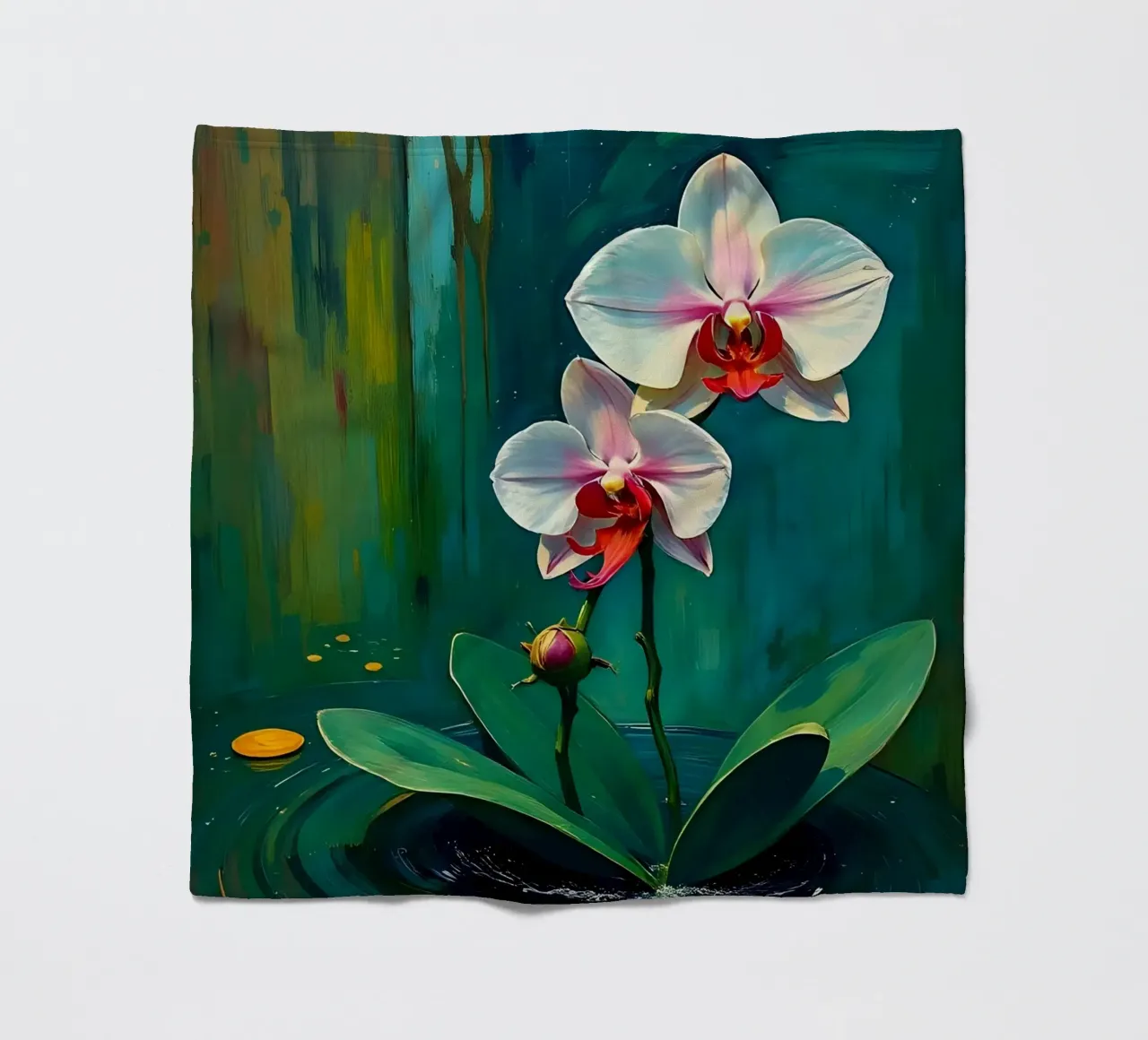 Stile_orchidea_B_5 coperta in pile da Farb- und Blütenzauber by LK