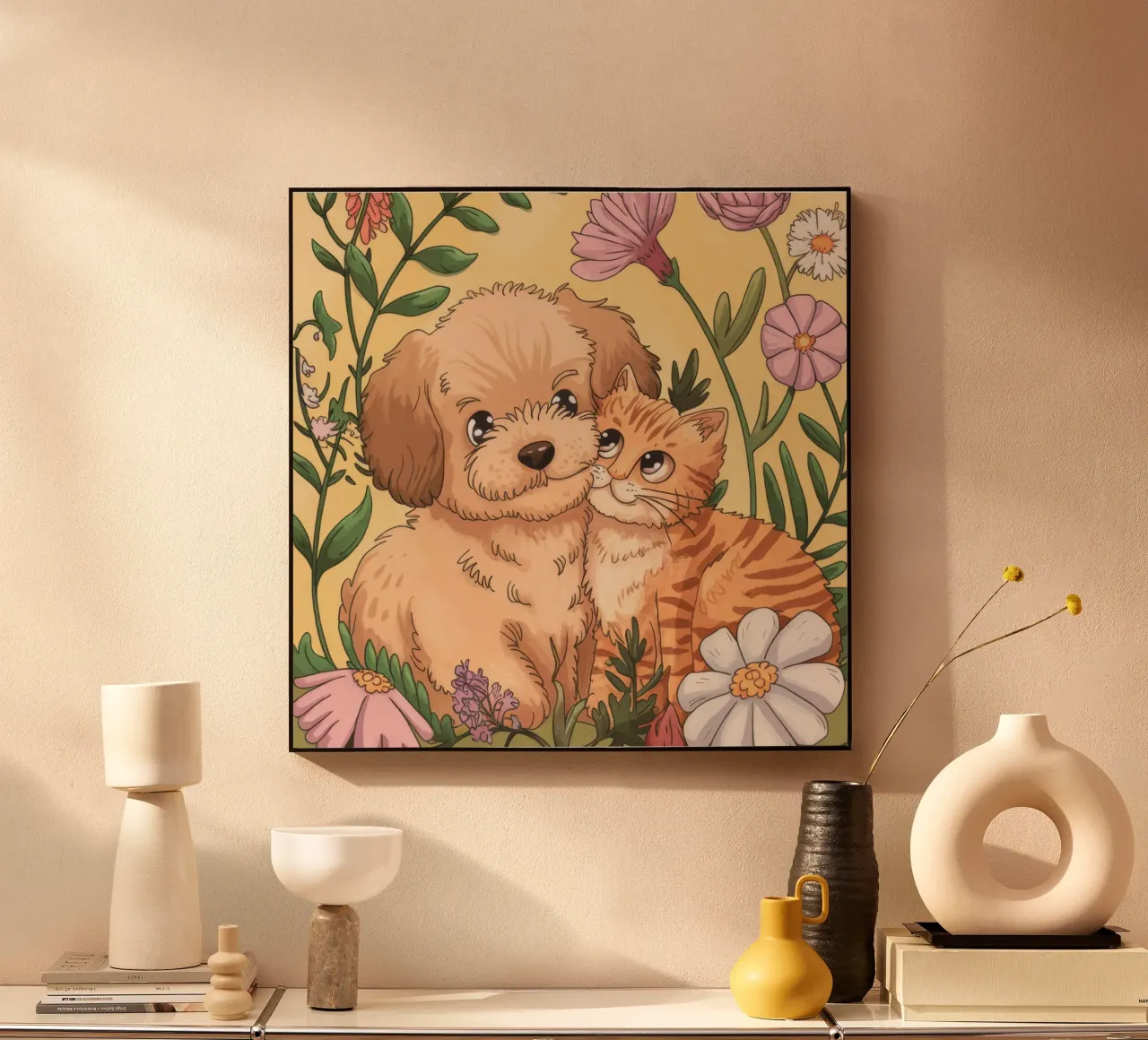 Lien affectueux avec la fourrure alu dibond de Timeless Huse