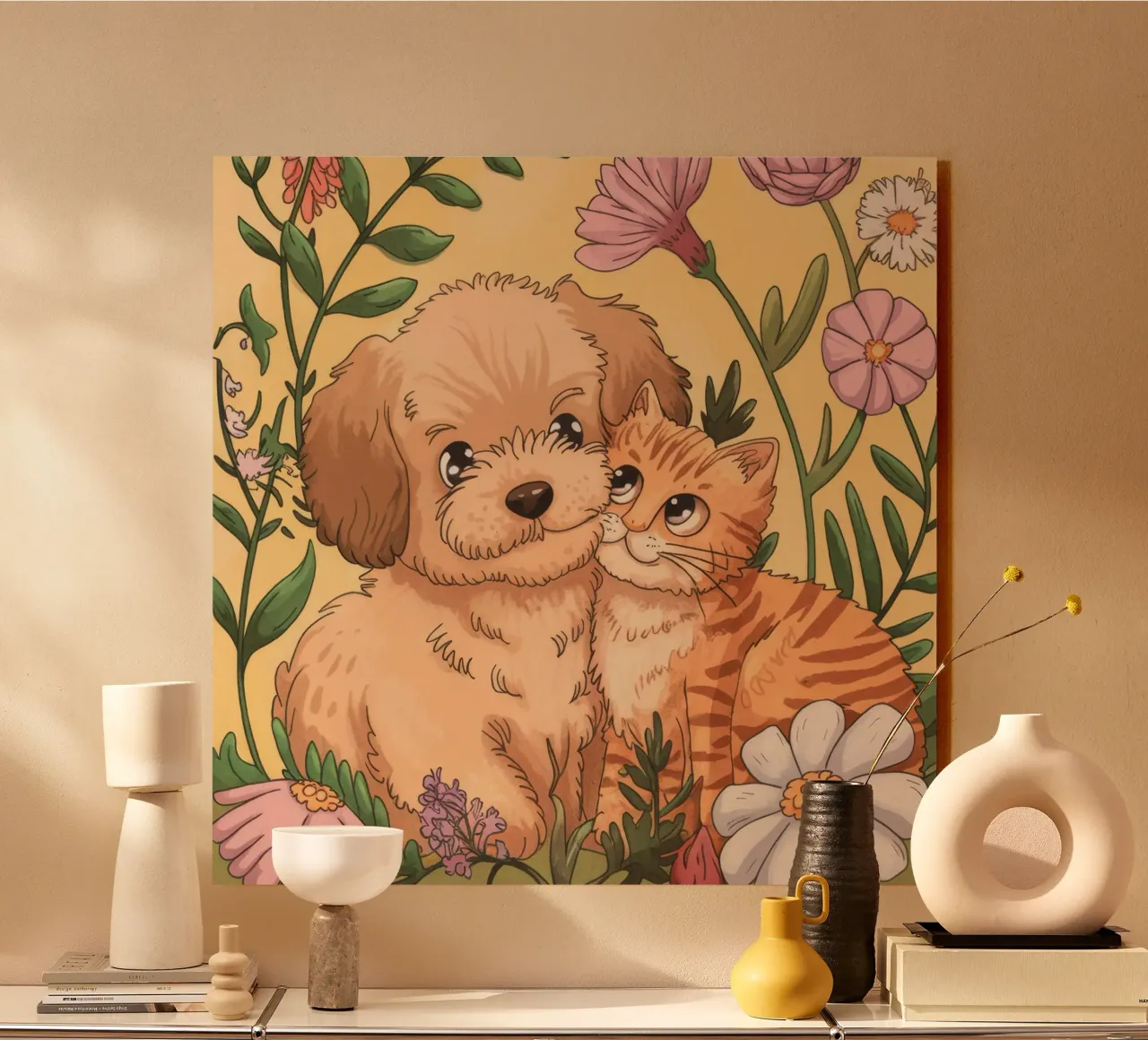 Lien affectueux avec la fourrure alu dibond de Timeless Huse