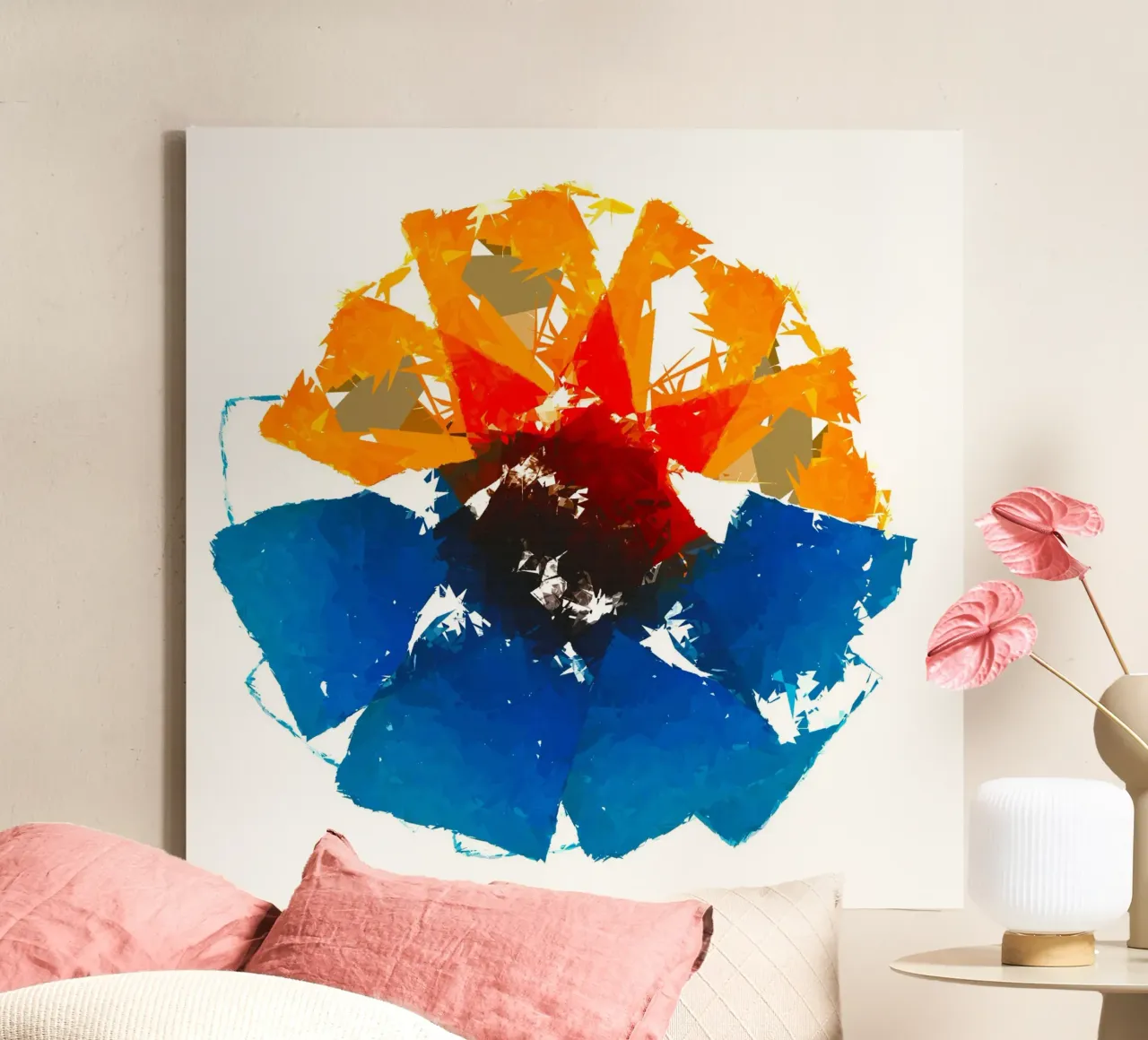 Abstract1110 lienzo con Marco flotante de WALLART-Peter Lorenz