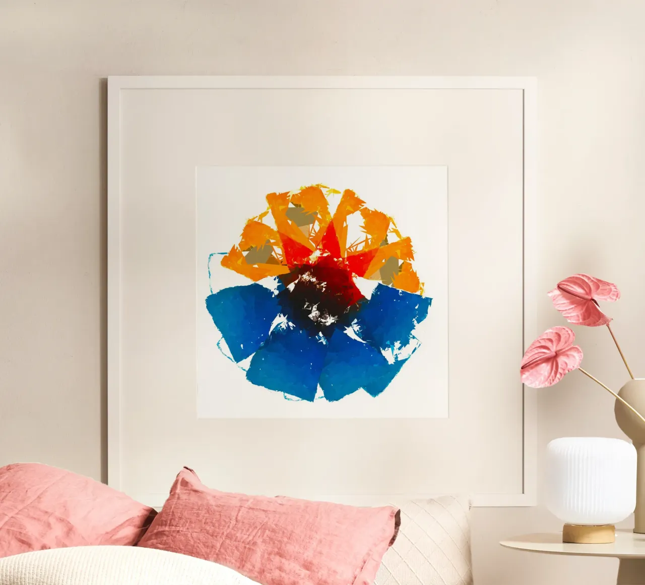 Abstract1110 poster con telaio in plastica da WALLART-Peter Lorenz