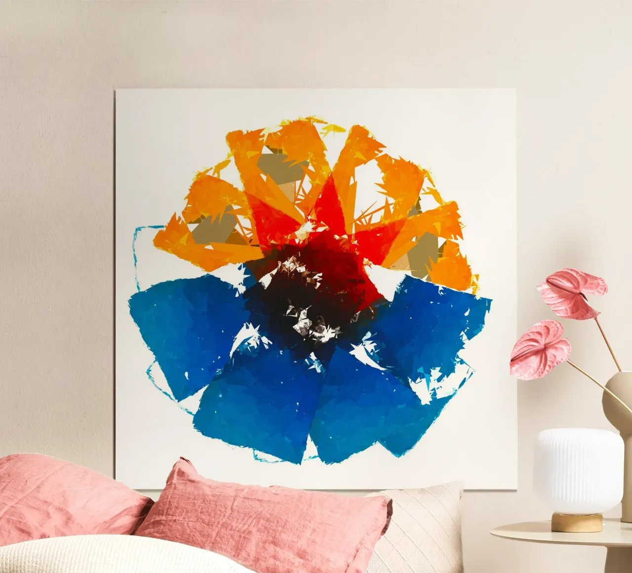 Abstract1110 poster con telaio in plastica da WALLART-Peter Lorenz