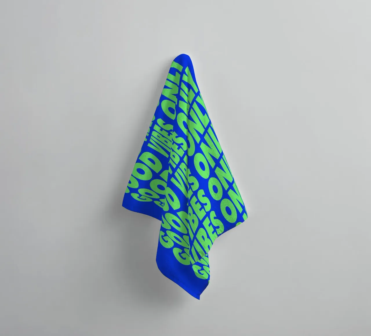 Good Vibes Only Modern Decorative Uplifting Typography Print serviette de bain de THE MOTIVATED TYPE