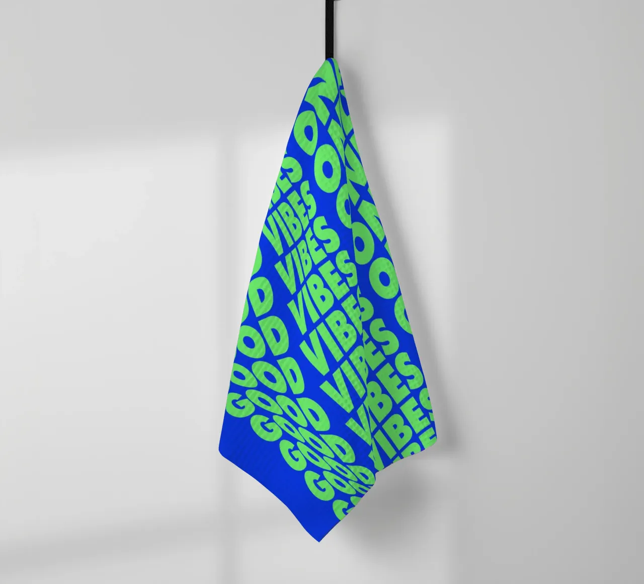 Good Vibes Only Modern Decorative Uplifting Typography Print torchon de THE MOTIVATED TYPE