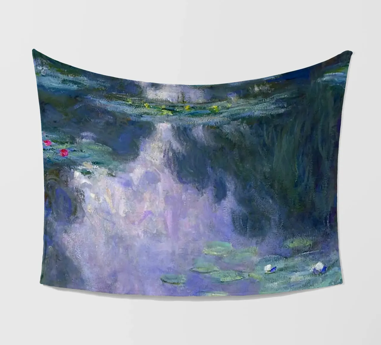 Monet Fleecedecke von Trending Art Company