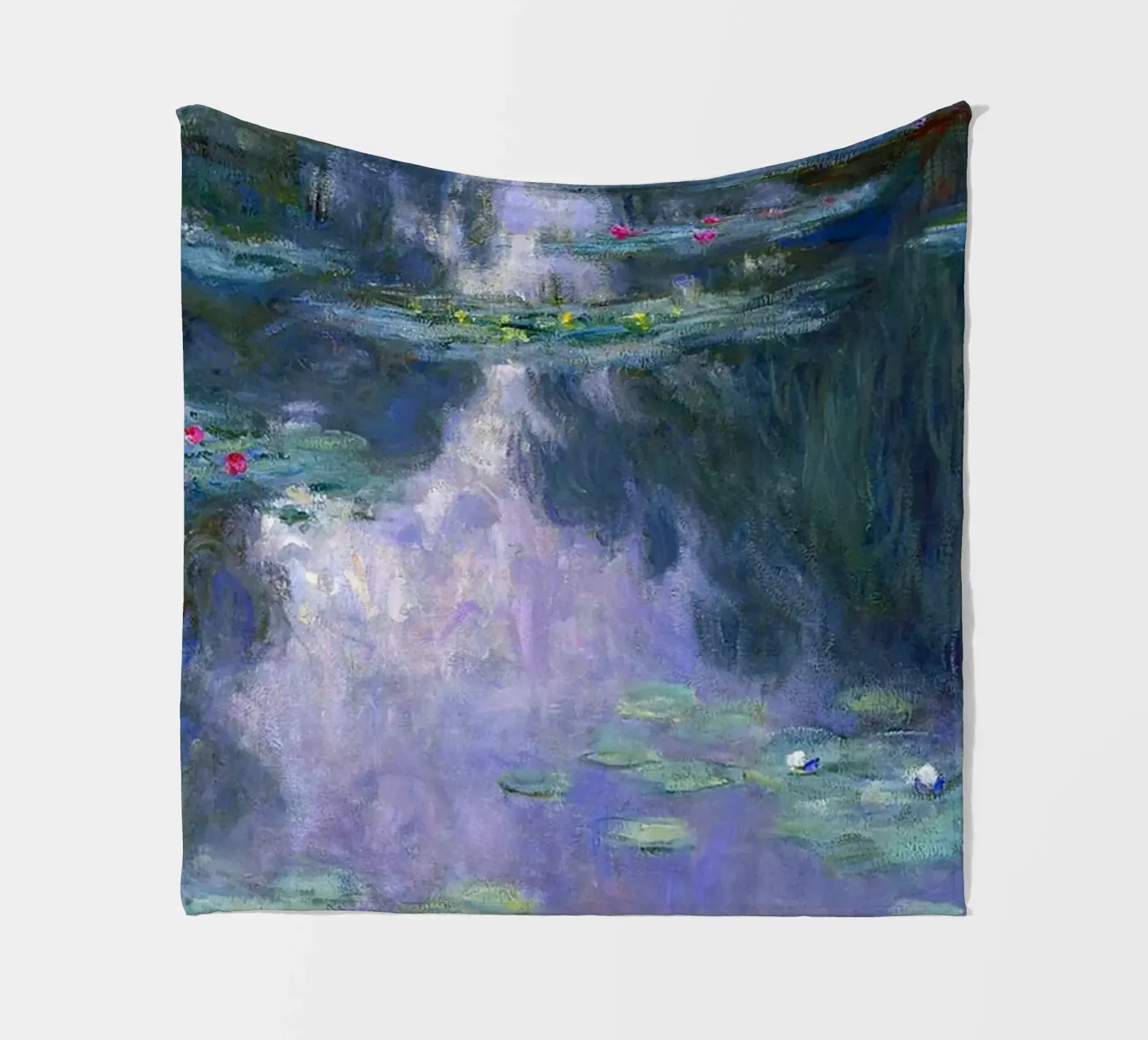 Monet fleece blanket by Trending Art Company