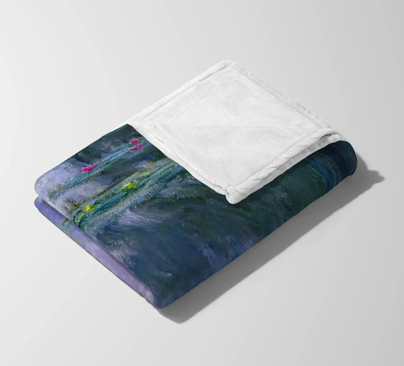 Monet fleece blanket by Trending Art Company