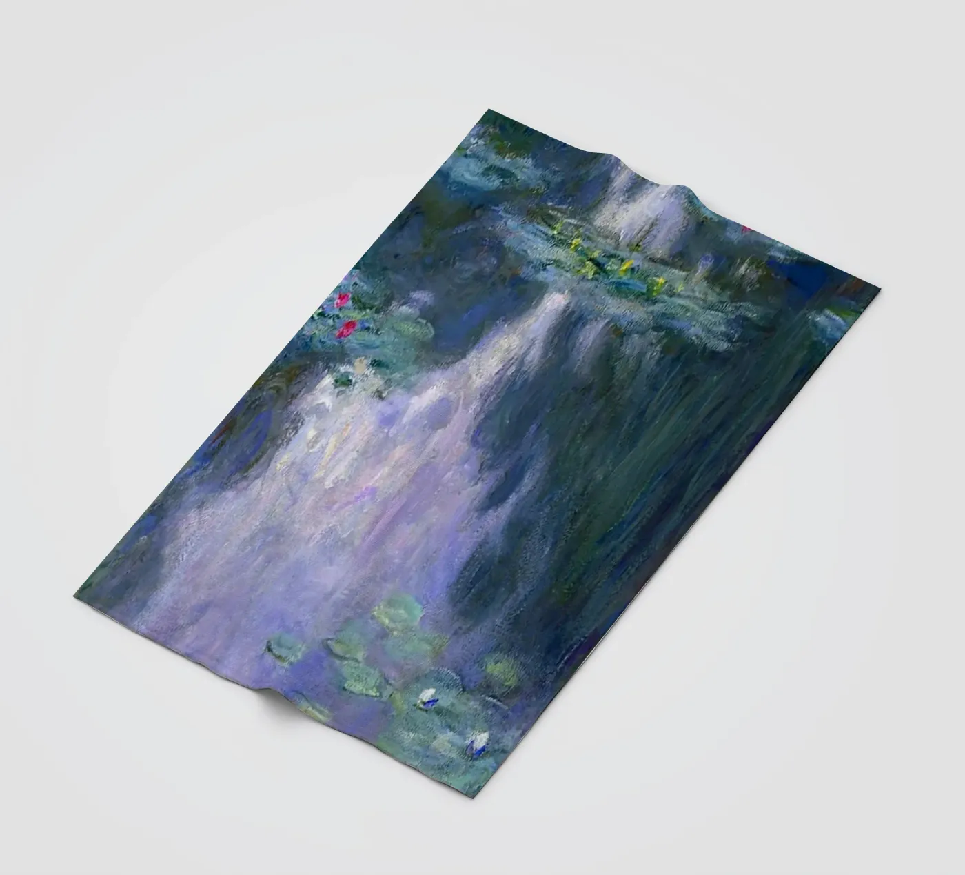 Monet fleece blanket by Trending Art Company