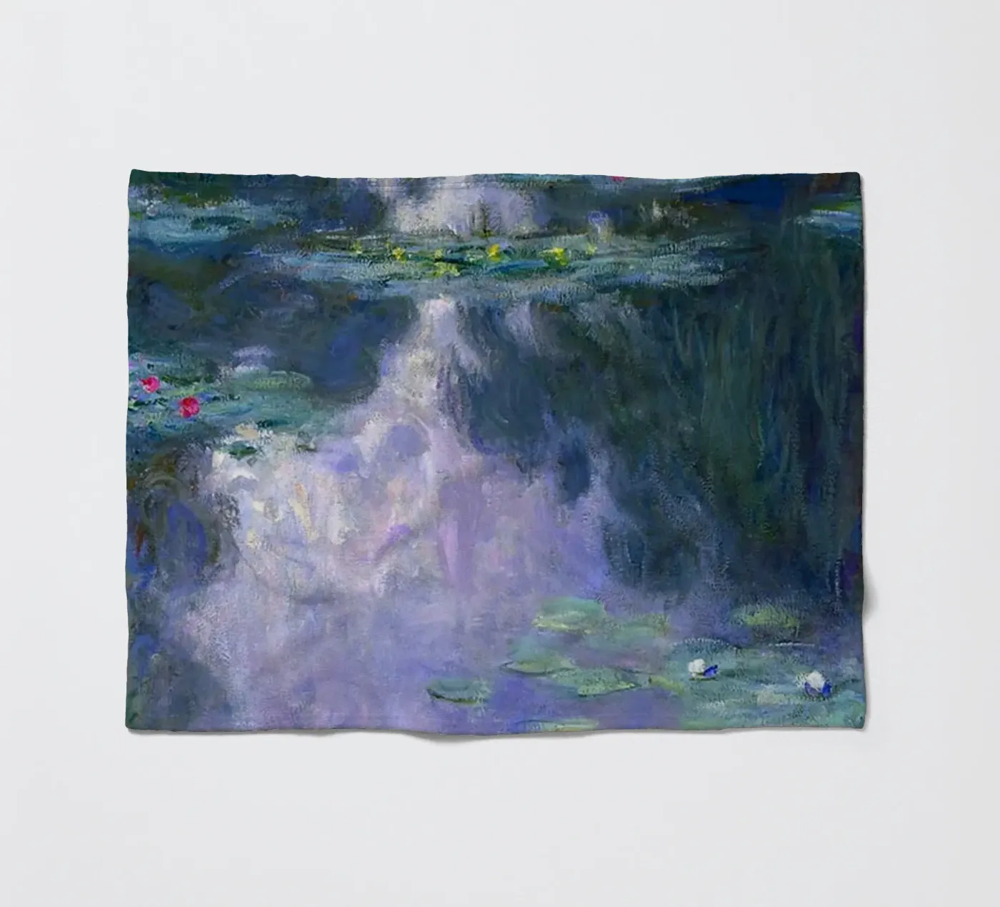 Monet fleece blanket by Trending Art Company