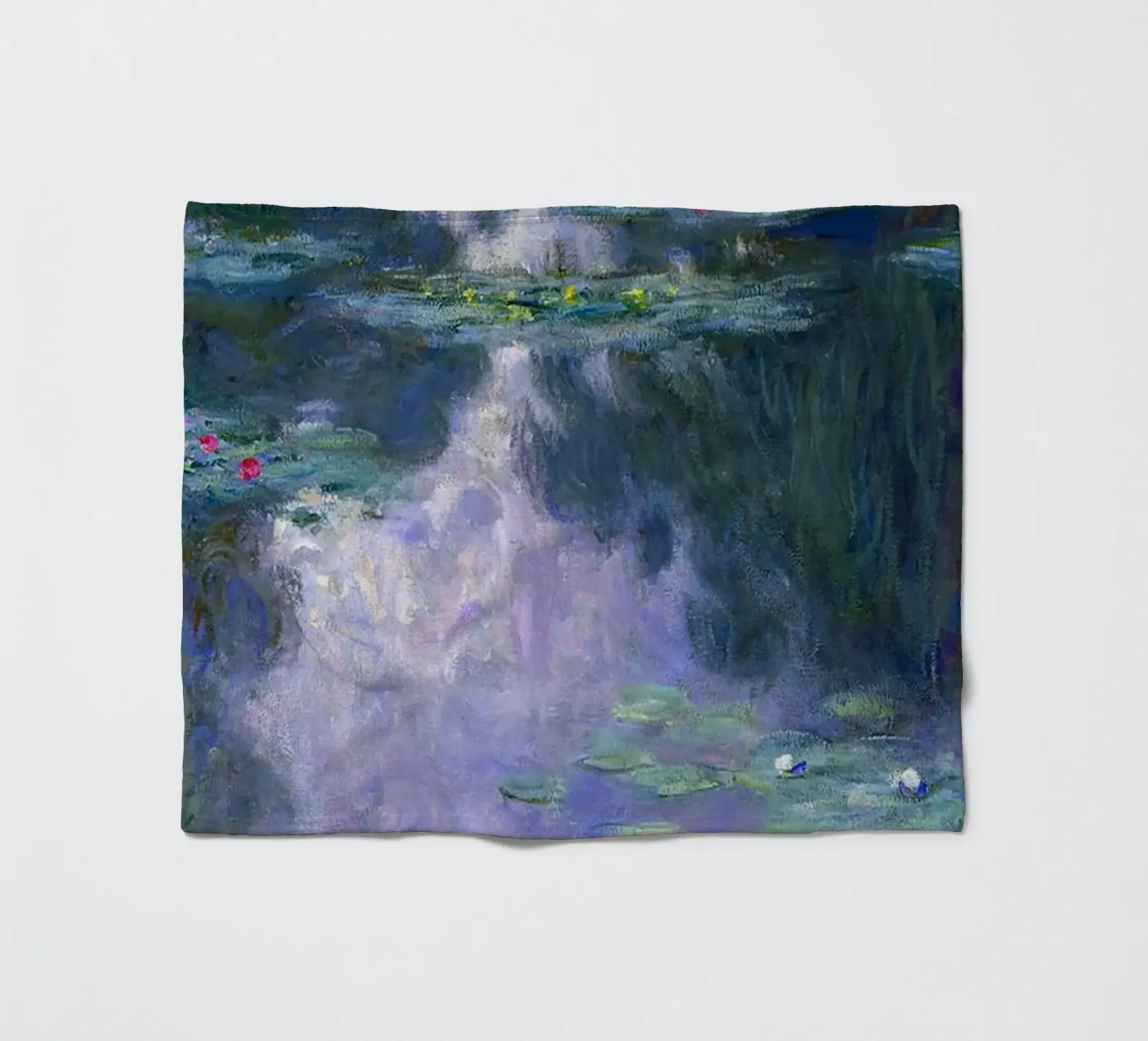 Monet fleece blanket by Trending Art Company