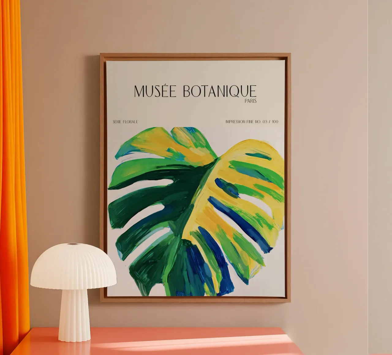 Musée Botanique No 28 canvas met Baklijst van treechild