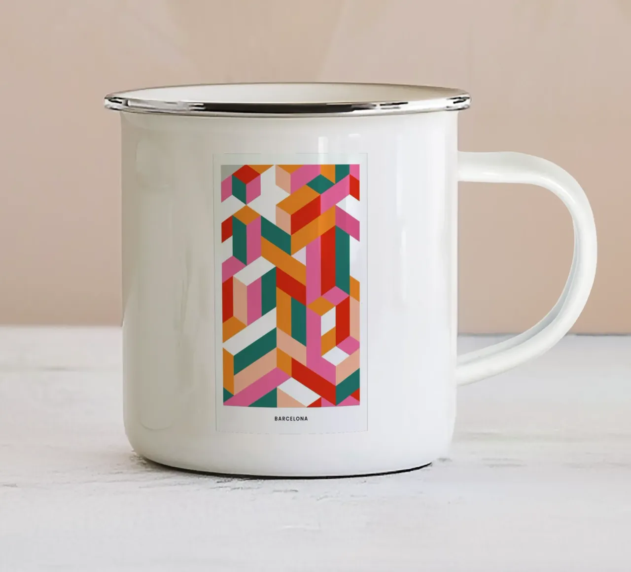 Barcelona tazza in smalto da daylight design studio