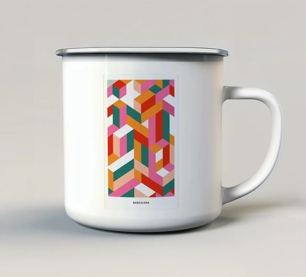 Barcelona tazza in smalto da daylight design studio