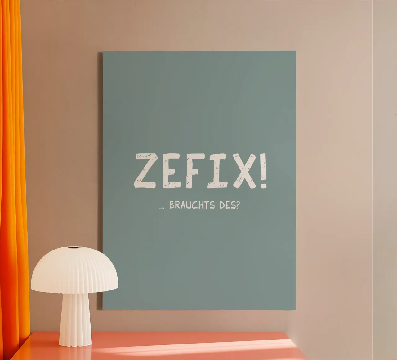 Zefix! tela con Cornice a cassetta da Made in Bavaria