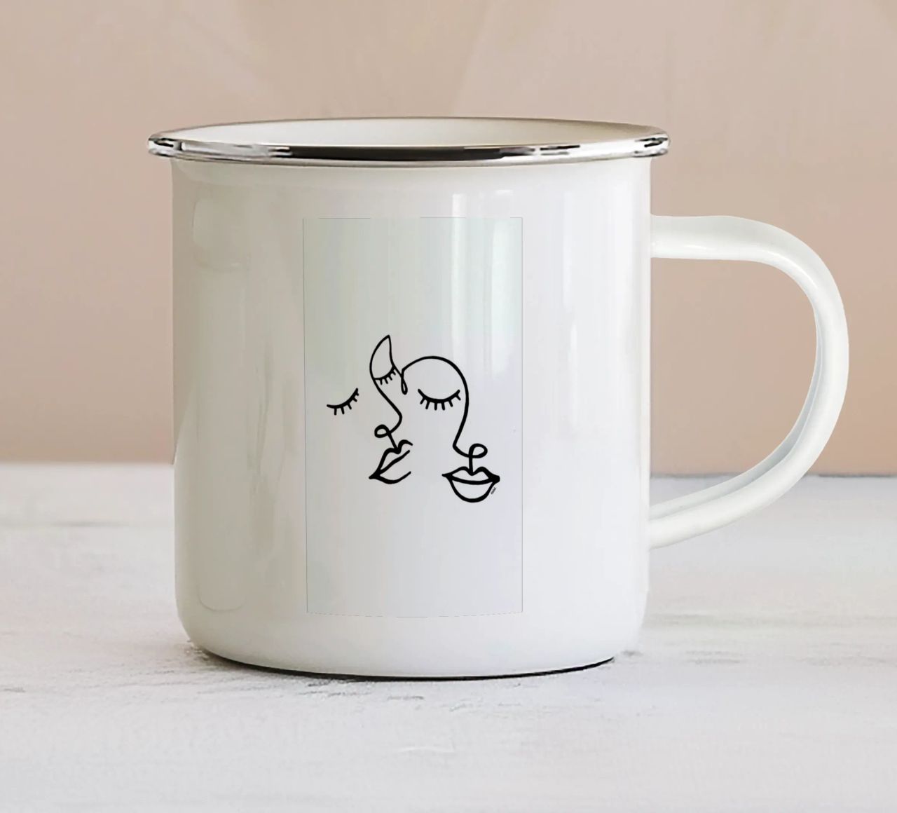 In Couple tazza in smalto da Ninhol