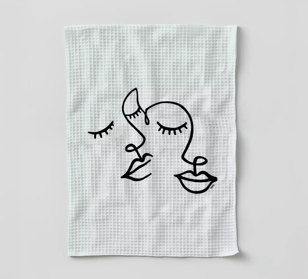 In Couple tea towel by Ninhol