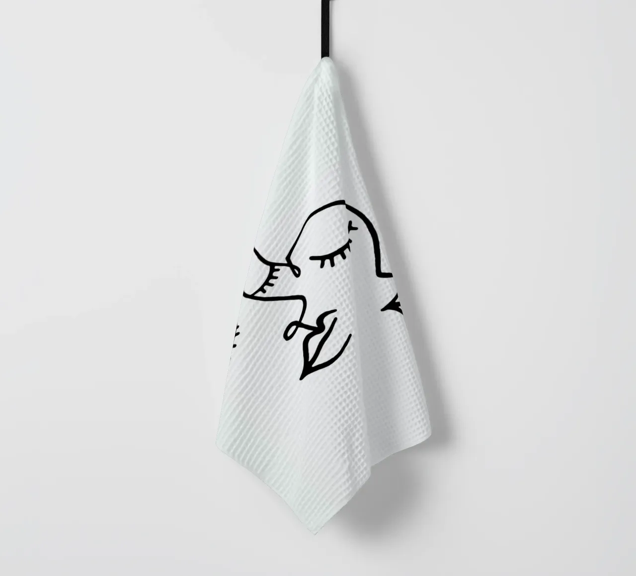 In Couple tea towel by Ninhol