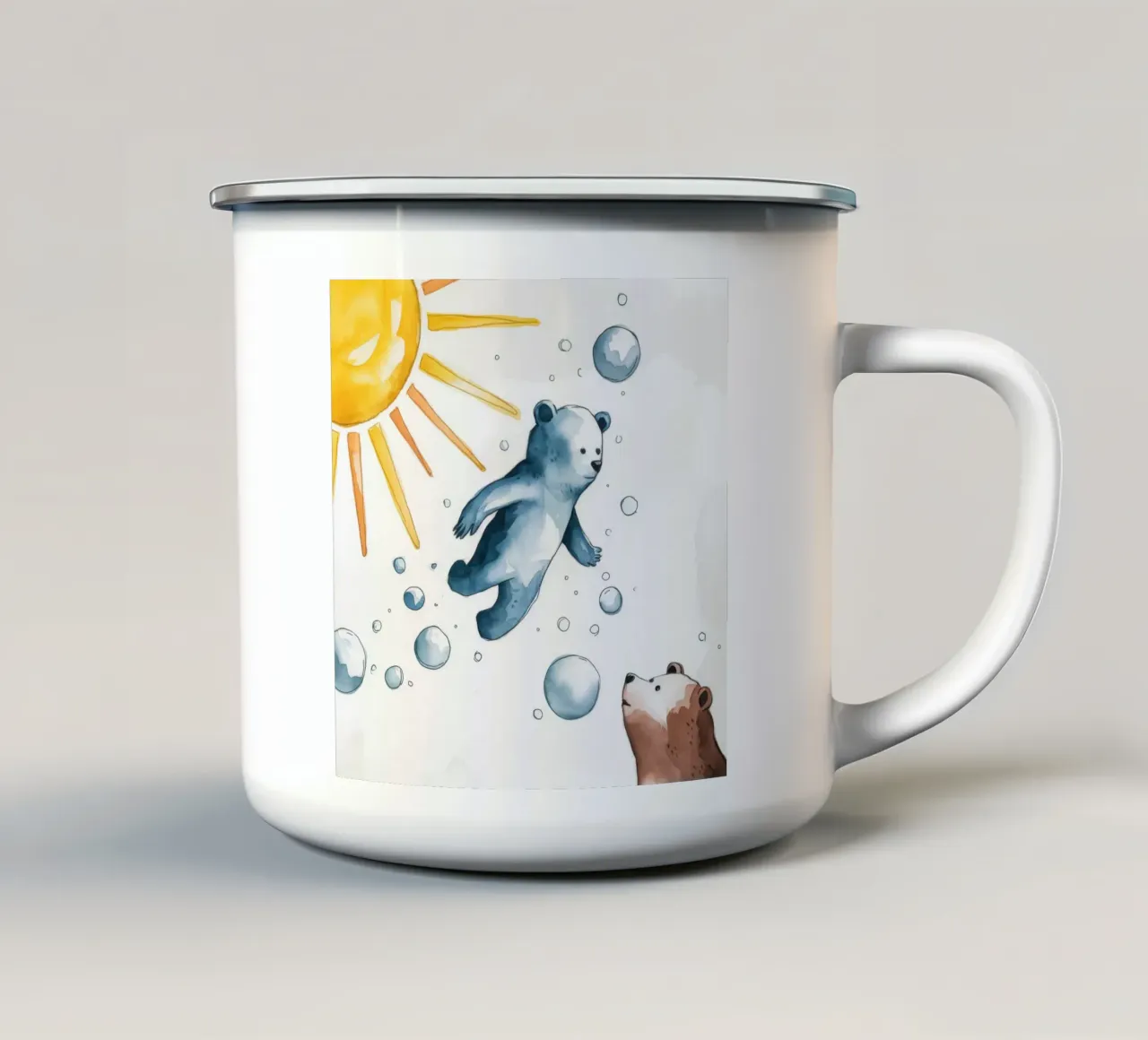 Immersione polare euforica tazza in smalto da Timeless Huse