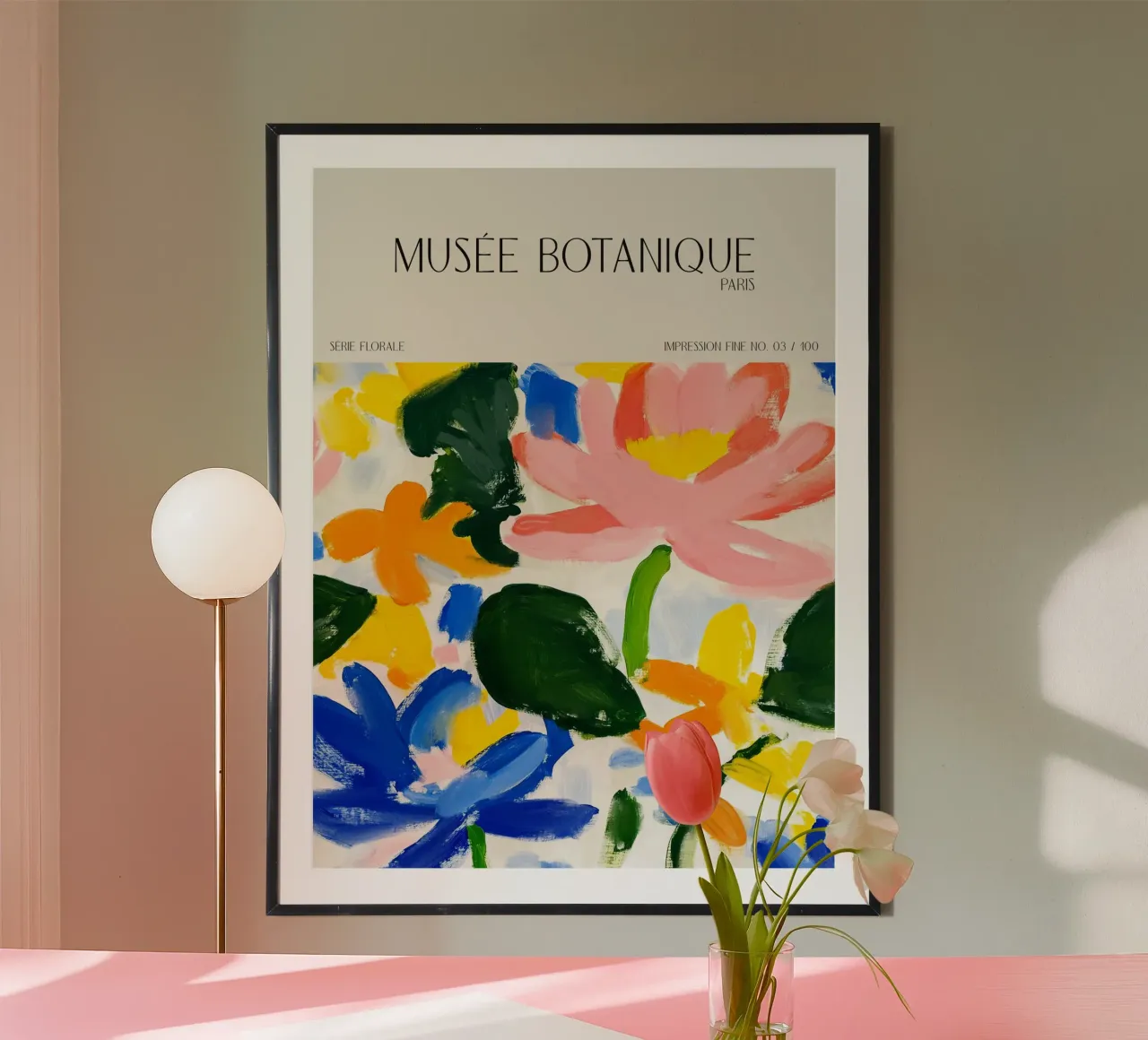 Musée Botanique No 30 poster con telaio in alluminio da treechild