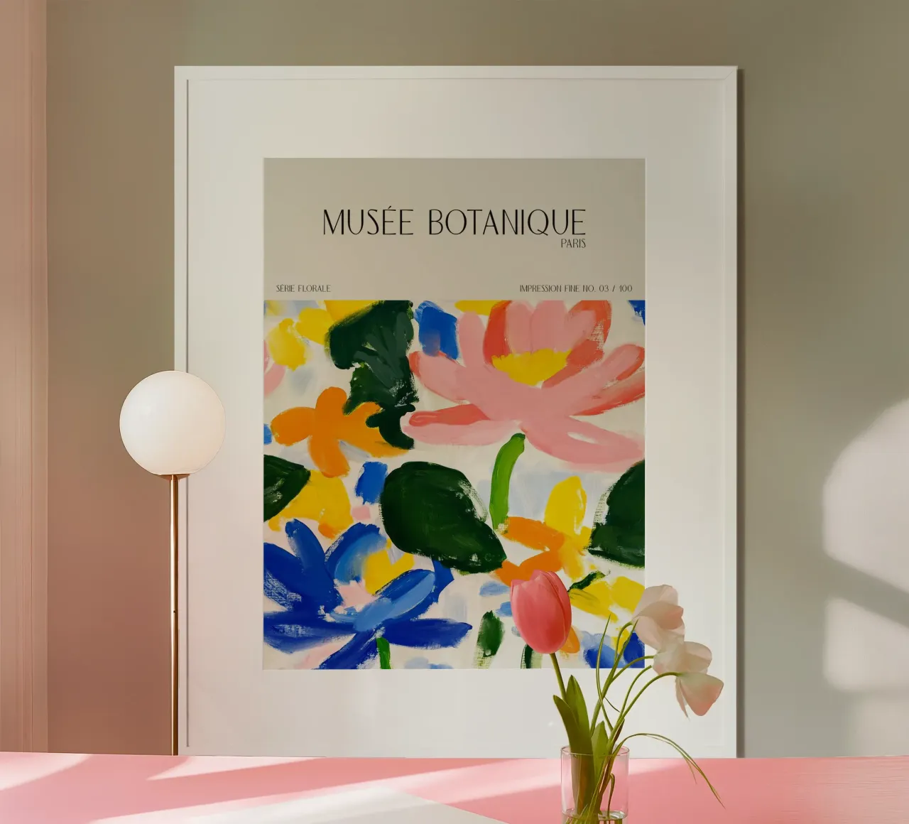 Musée Botanique No 30 poster con telaio in alluminio da treechild