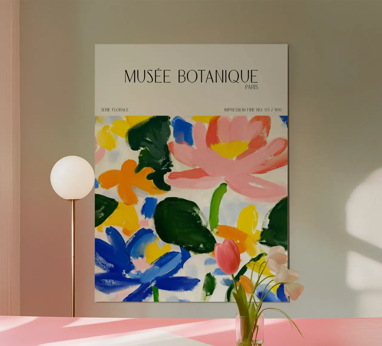 Musée Botanique No 30 poster con telaio in alluminio da treechild