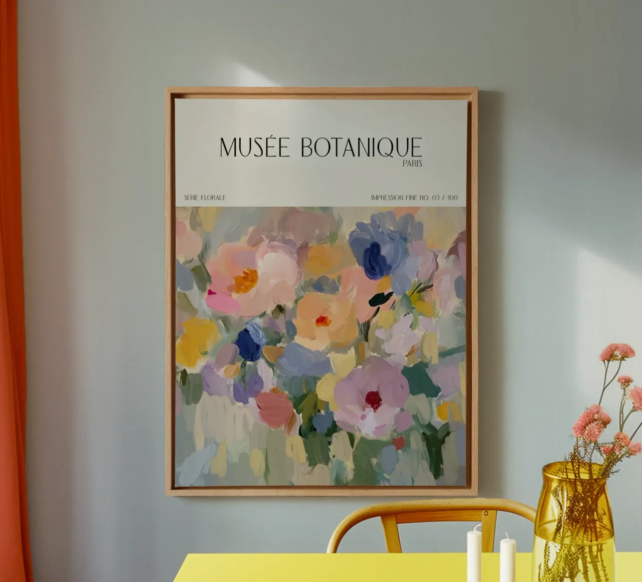 Musée Botanique No 31 canvas met Baklijst van treechild