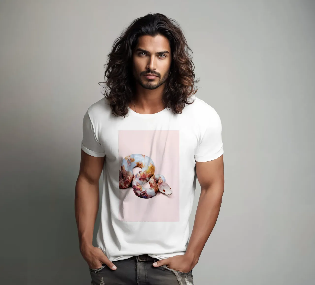Snake Paint t-shirt da Paul Fuentes Design
