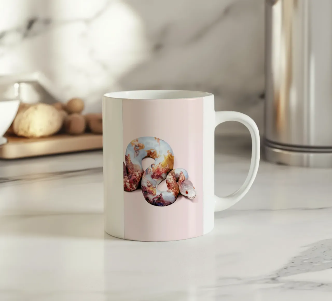 Snake Paint tazza in ceramica da Paul Fuentes Design