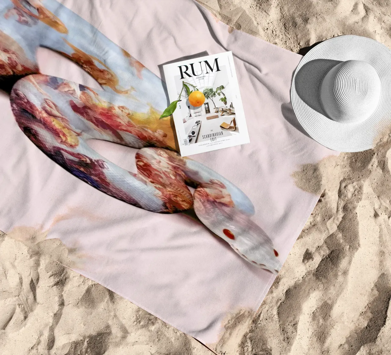 Snake Paint telo mare da Paul Fuentes Design