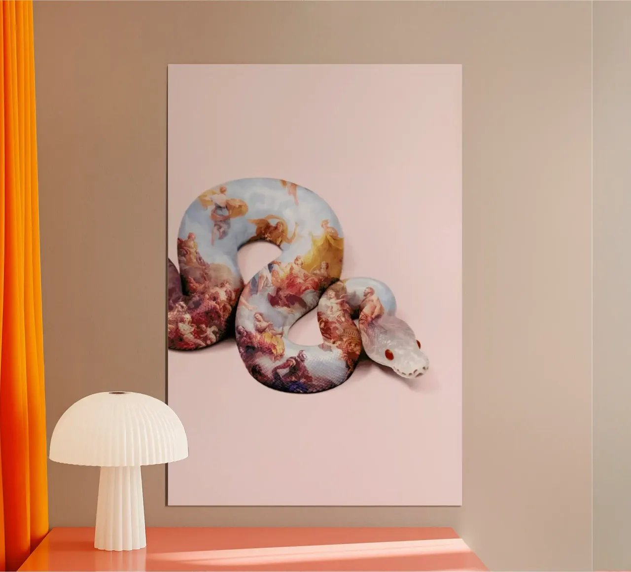 Snake Paint poster da Paul Fuentes Design