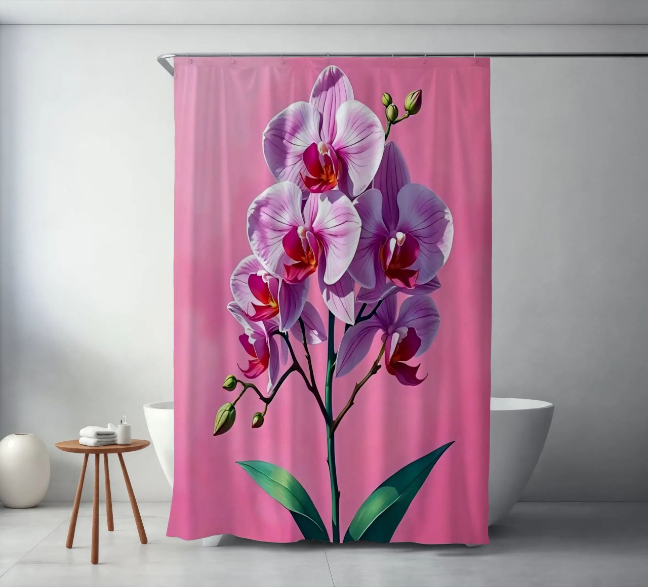 Stile_orchidea_C_2 tenda da doccia da Farb- und Blütenzauber by LK