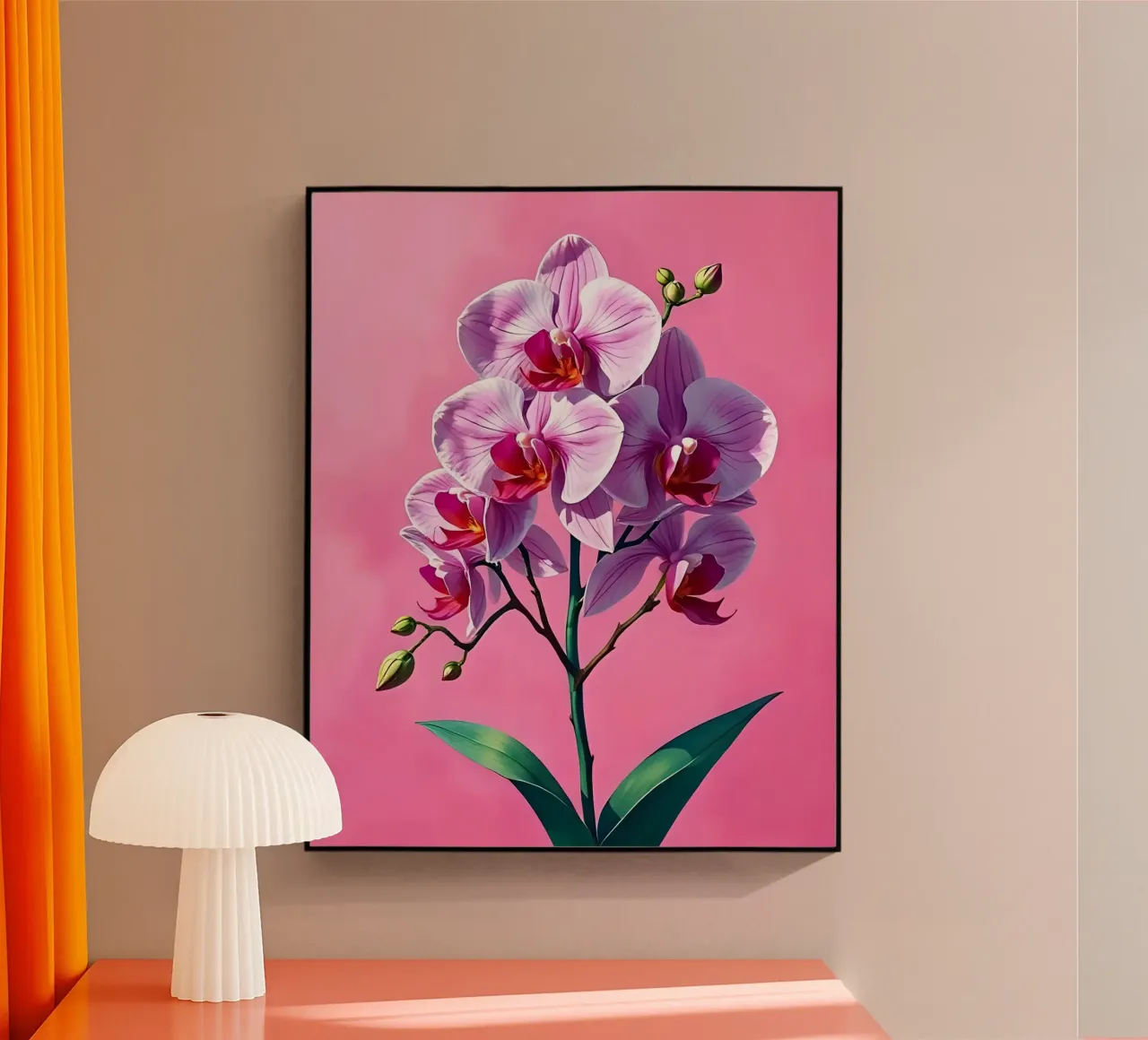 Orchidee_Stil_C_2 Acryl-Glas von Farb- und Blütenzauber by LK