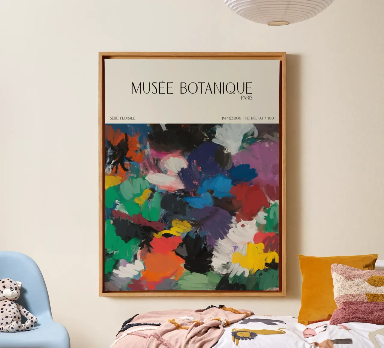 Musée Botanique No 34 canvas with Floater frame by treechild