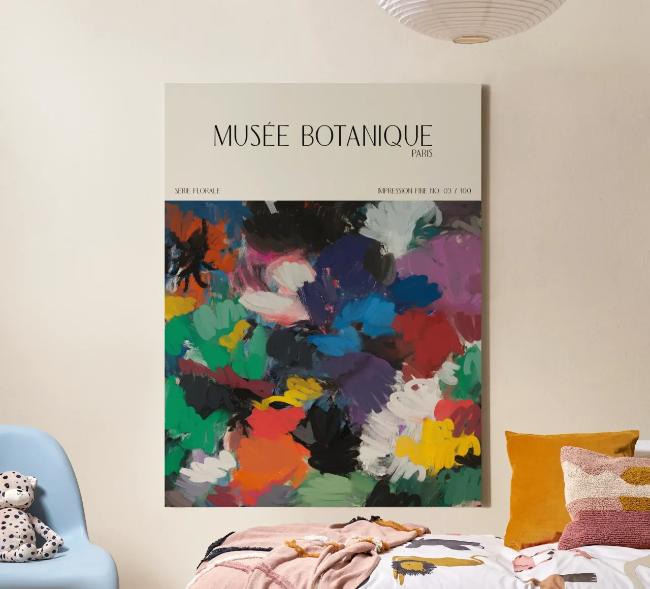 Musée Botanique No 34 canvas with Floater frame by treechild