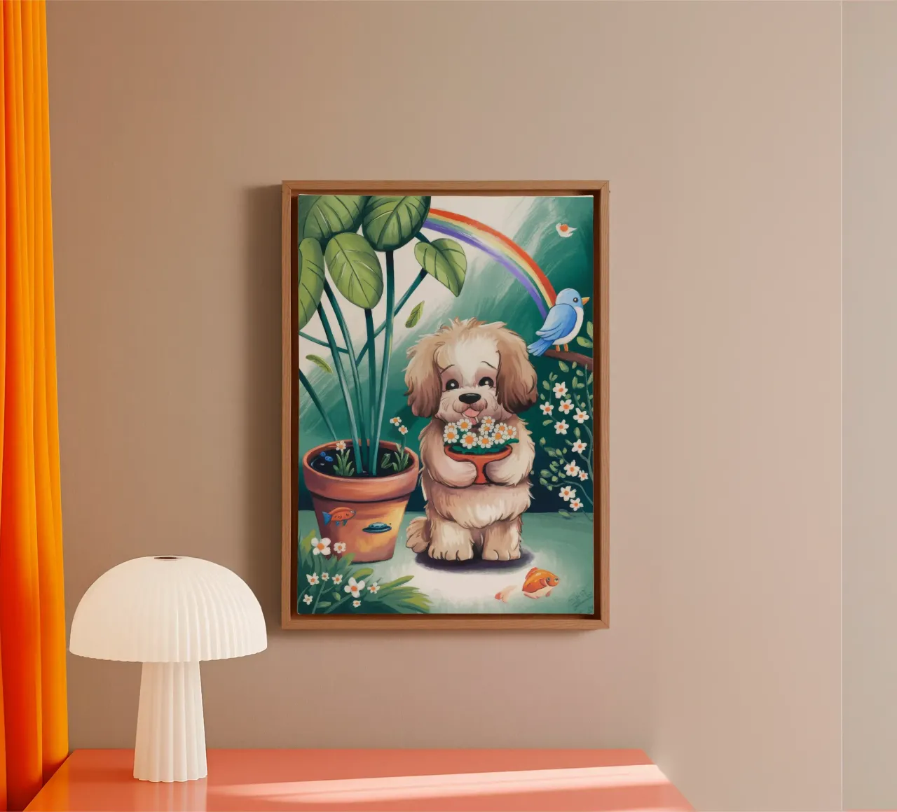 Garden of Joy canvas met Baklijst van Timeless Huse