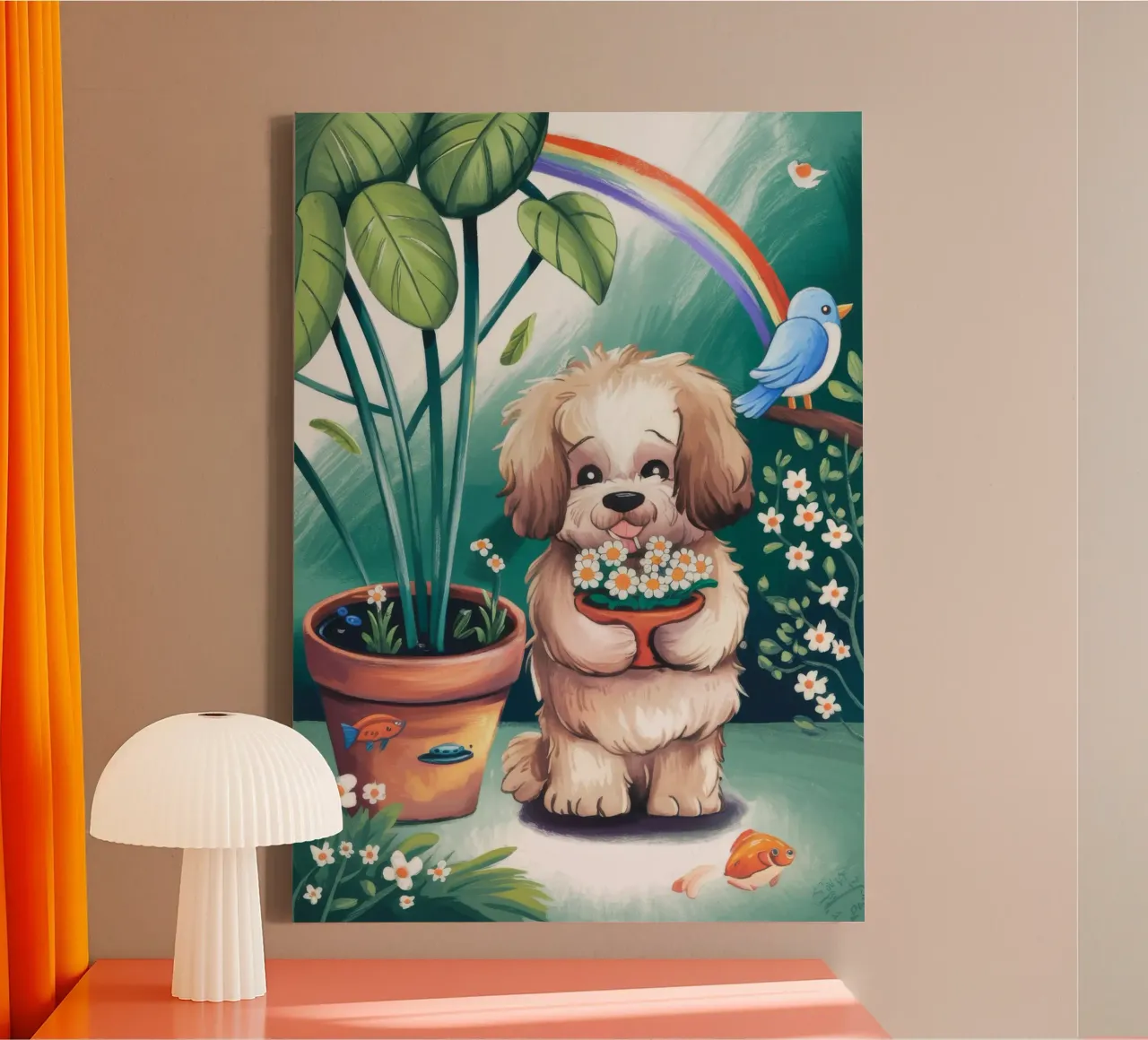 Garden of Joy canvas met Baklijst van Timeless Huse